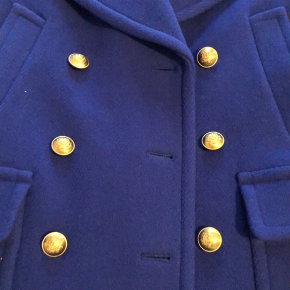 Basically Brand New stadium cloth by Nello Gori Jcrew Royal Blue Peacoat - Picture 2 of 8